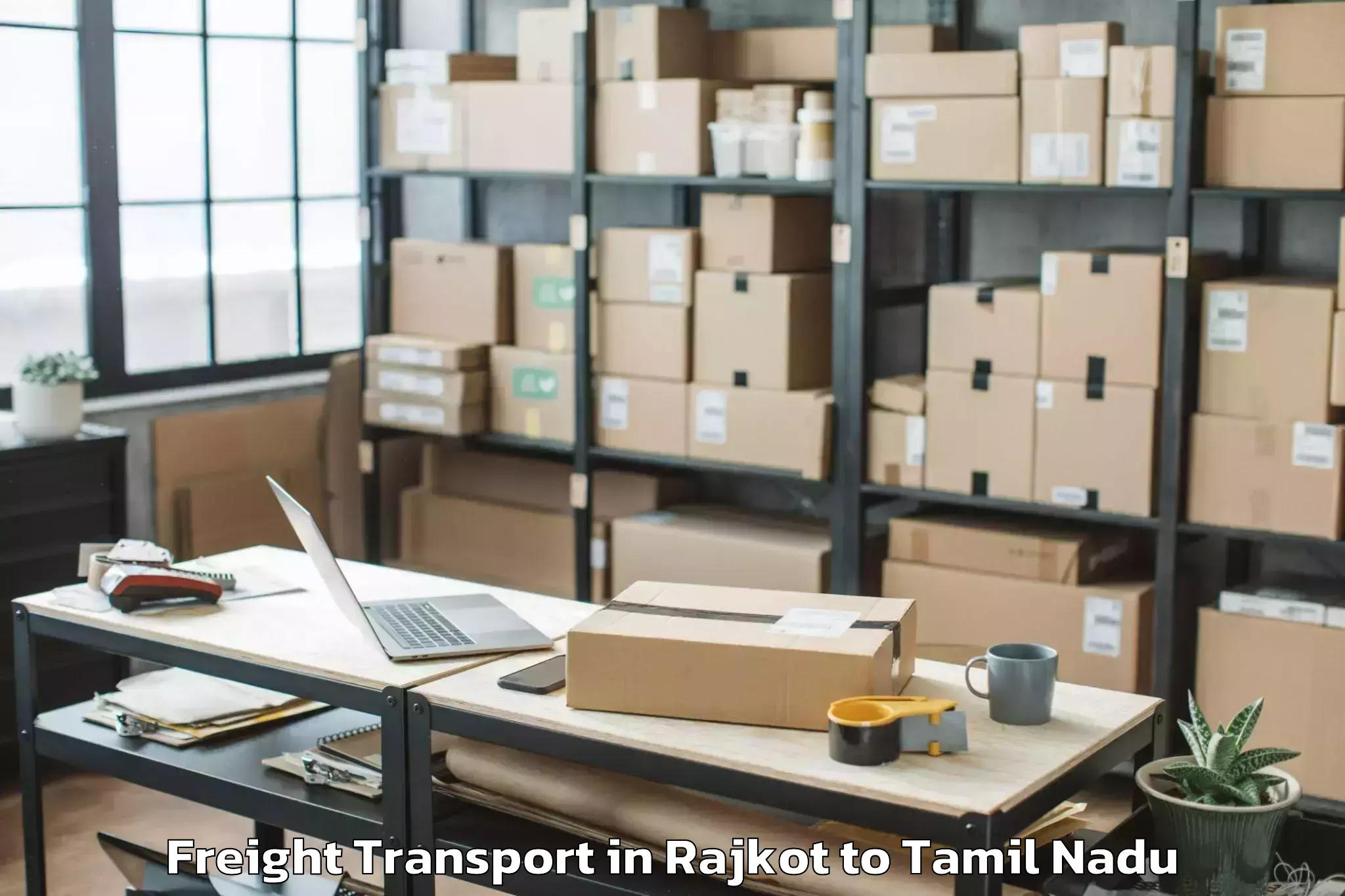 Discover Rajkot to Srm Institute Of Science And T Freight Transport